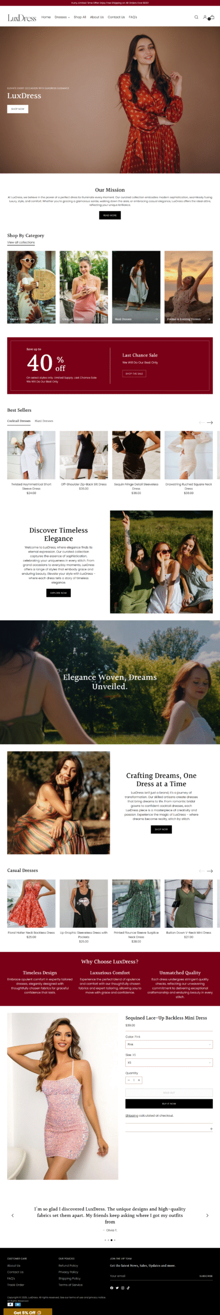 Cupshe Project Screenshot